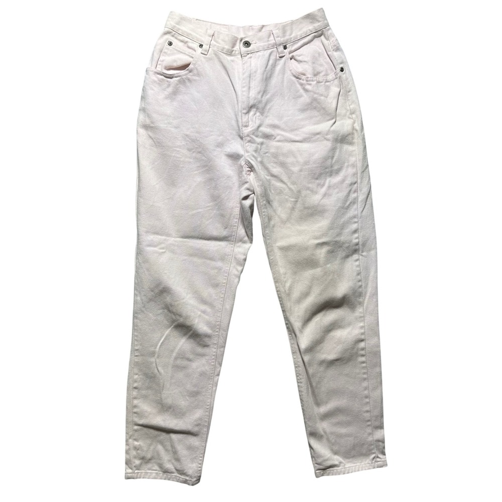 Liz Claiborne Lizwear Jeans Petite Light Pink Denim High Waisted Mom Jeans 8P